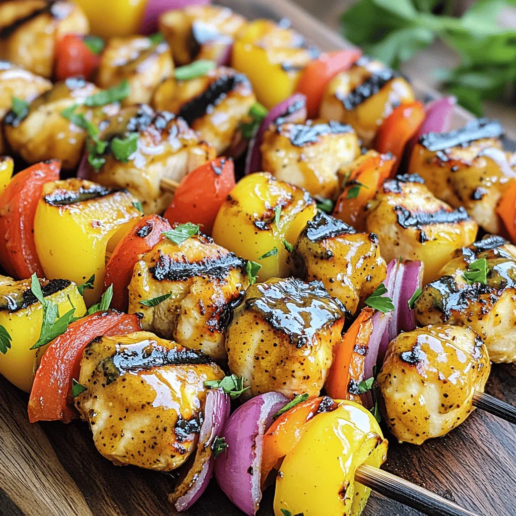 Honey Mustard Chicken Skewers Tasty Grilling Recipe