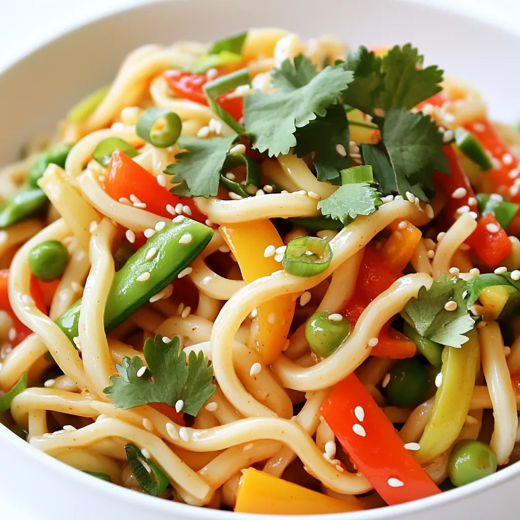 Minute Chili Garlic Udon Quick and Tasty Delight