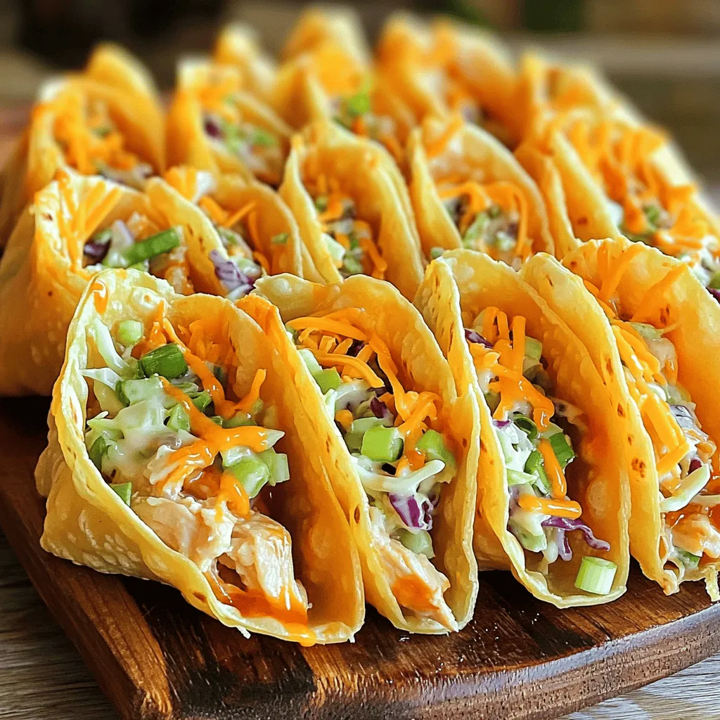 Crispy Chicken Wonton Tacos Recipe