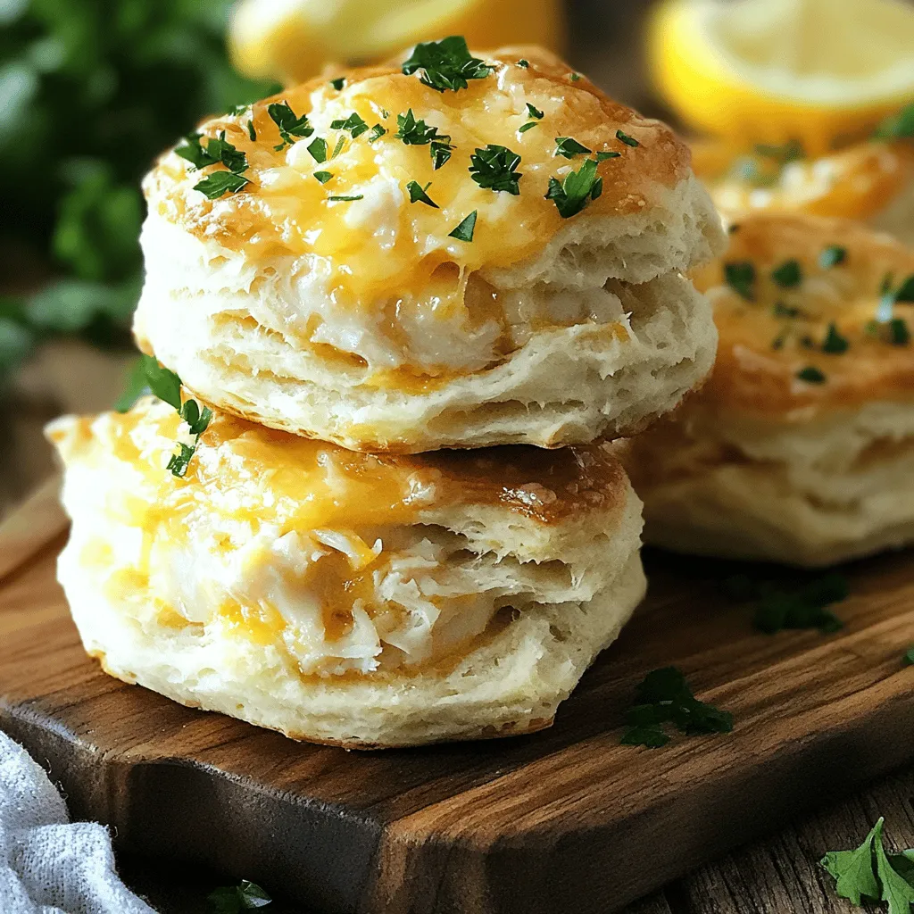Crab Stuffed Cheddar Bay Biscuits with Lemon Butter: A Culinary Delight