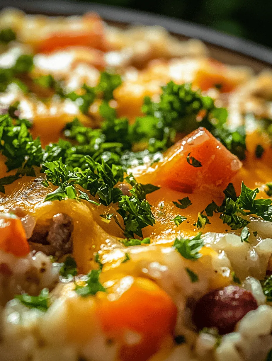 Hearty Cheesy Beef Rice Casserole for Cozy Nights: A Comfort Food Delight