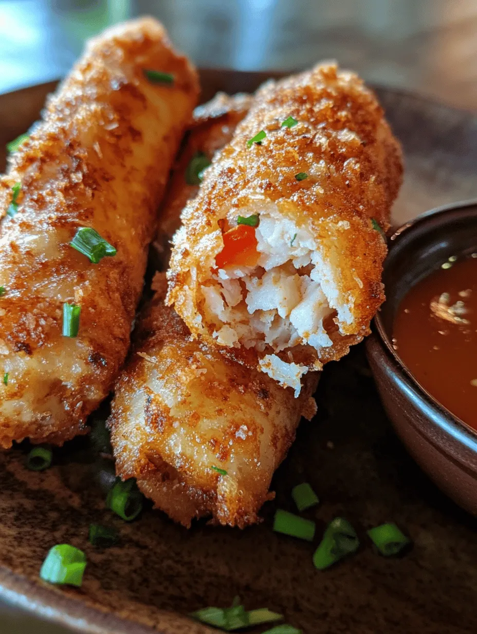 Crab Cake Egg Rolls Delight: A Culinary Fusion