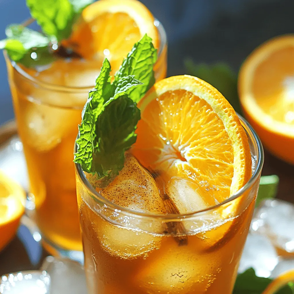Easy Orange Cinnamon Iced Tea Recipe Refreshing Drink