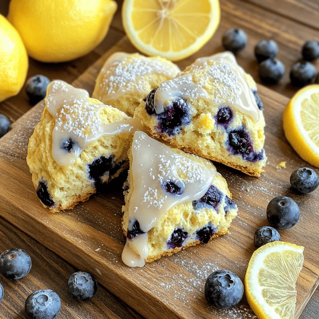 Lemon Blueberry Scones Freshly Baked Delight