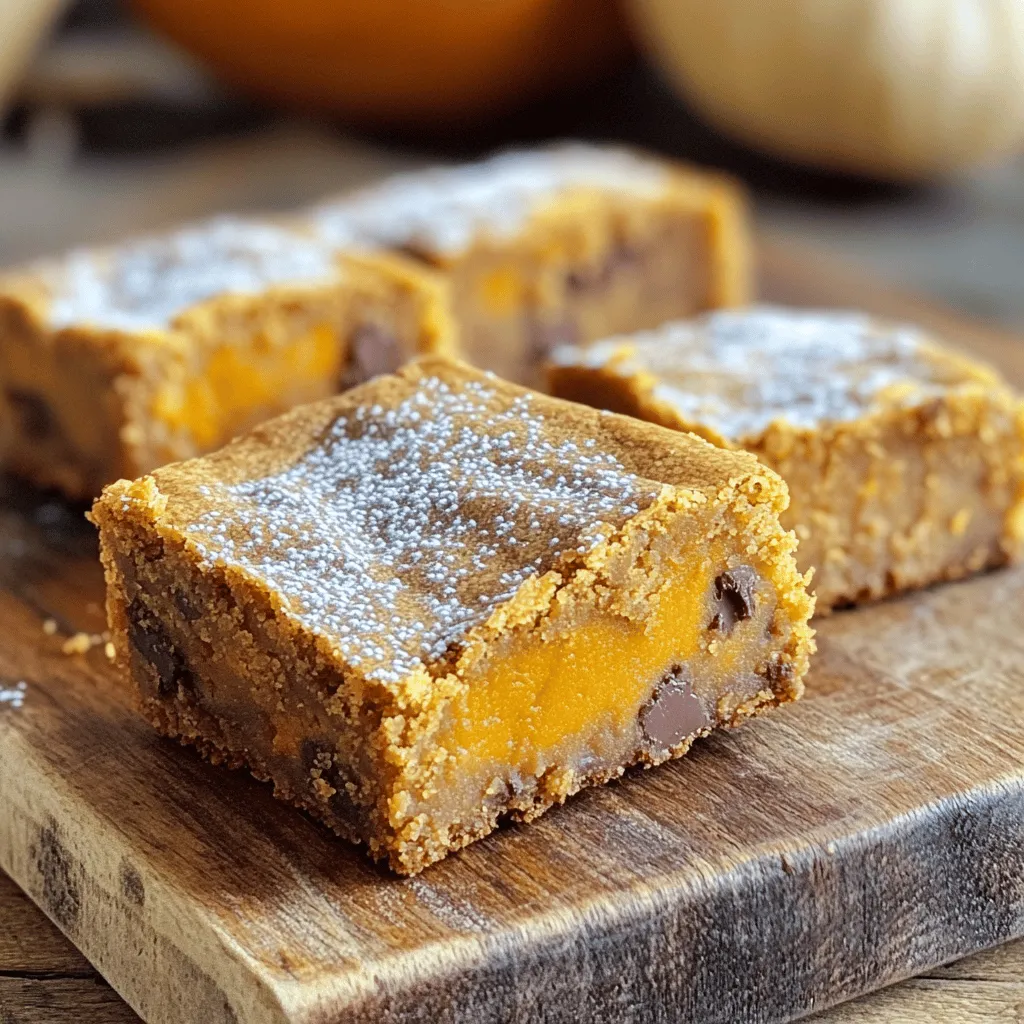 Brown Butter Pumpkin Spice Blondies Soft Autumn Treat