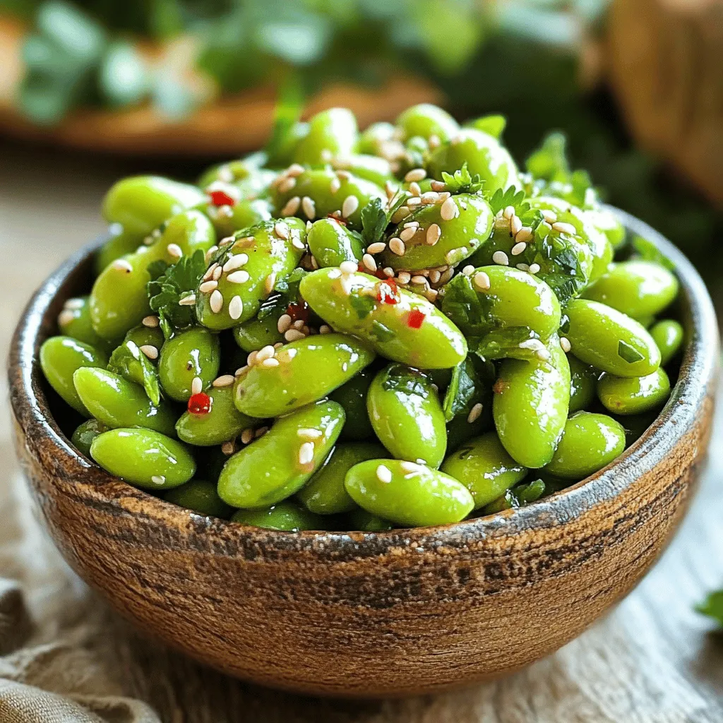 Spicy Garlic Edamame Flavorful and Easy Snack Recipe