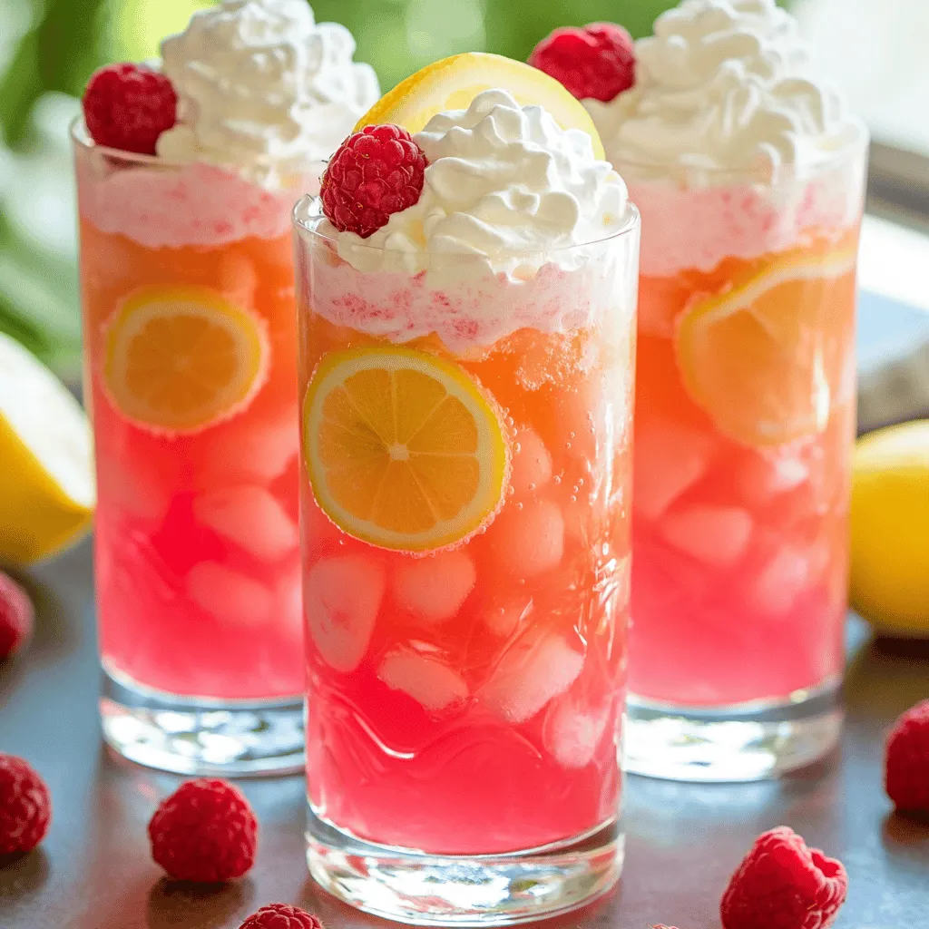 To make whipped pink lemonade, you need a few key ingredients. First, you want 1 cup of freshly squeezed lemon juice. This gives the drink its bright, tangy flavor. Next, add ½ cup of powdered sugar. You can adjust this to match your sweetness level. Then, you will mix in 4 cups of cold water. This keeps your drink refreshing and thirst-quenching.