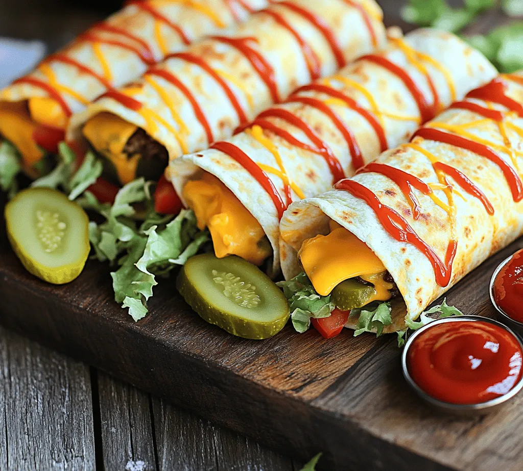 If you’re looking for a way to elevate your traditional cheeseburger experience, look no further than grilled cheeseburger wraps. These delectable wraps combine the juicy goodness of a classic cheeseburger with the convenience of a handheld meal. Perfect for busy weeknights or weekend gatherings, cheeseburger wraps offer a satisfying alternative that maintains all the flavors of a cheeseburger while being easy to eat on the go.