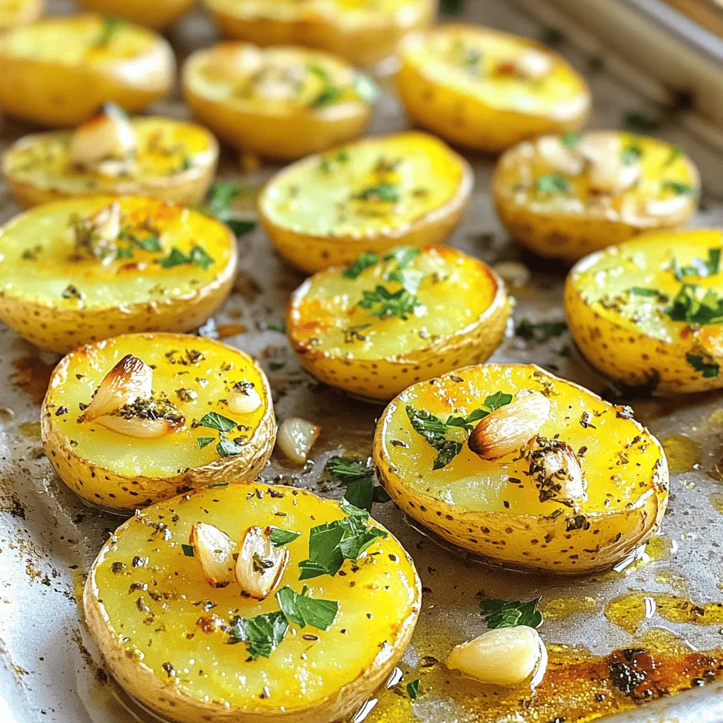 Roasted Garlic Herb Potatoes Sheet Pan Delight