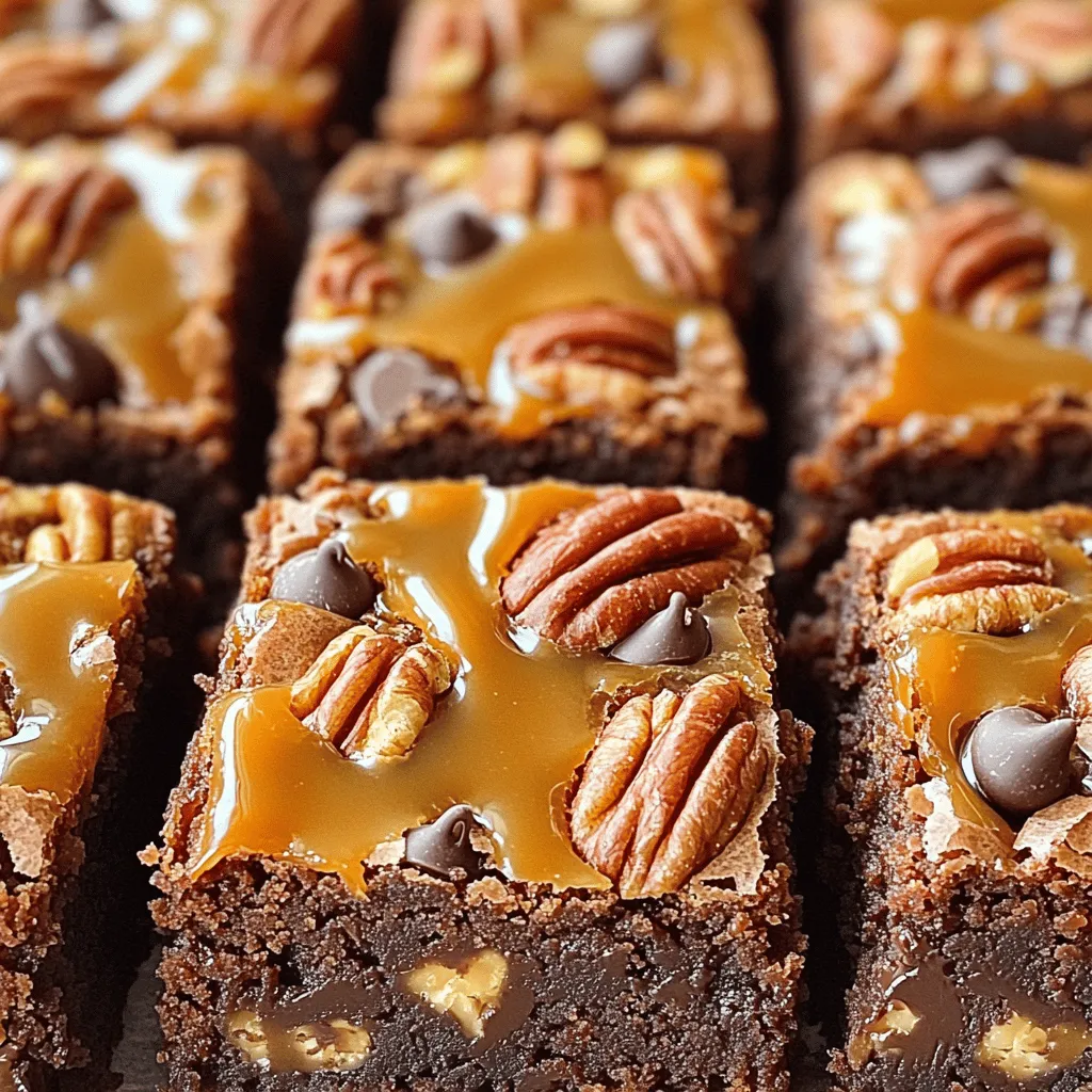 Caramel Pecan Turtle Brownies Irresistible Dessert Delight