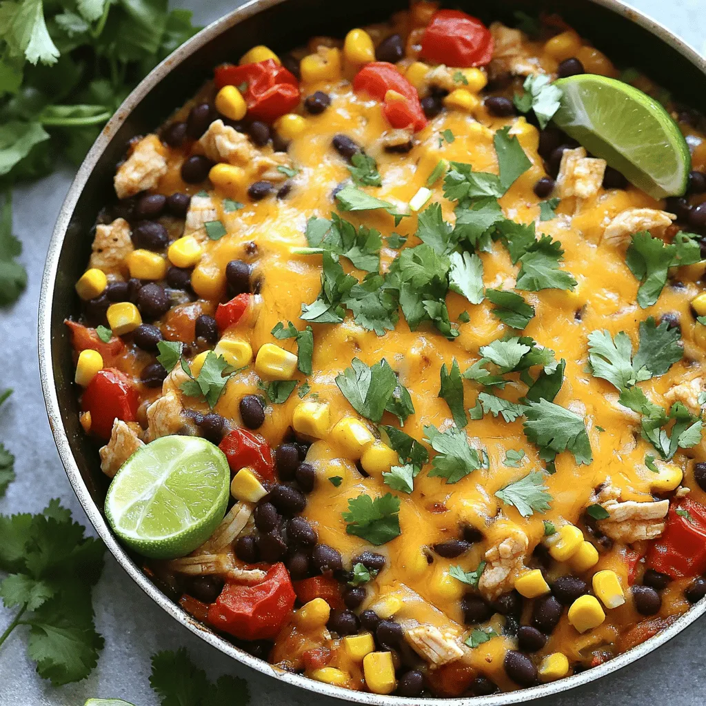 One Pan Chicken Taco Casserole Recipe