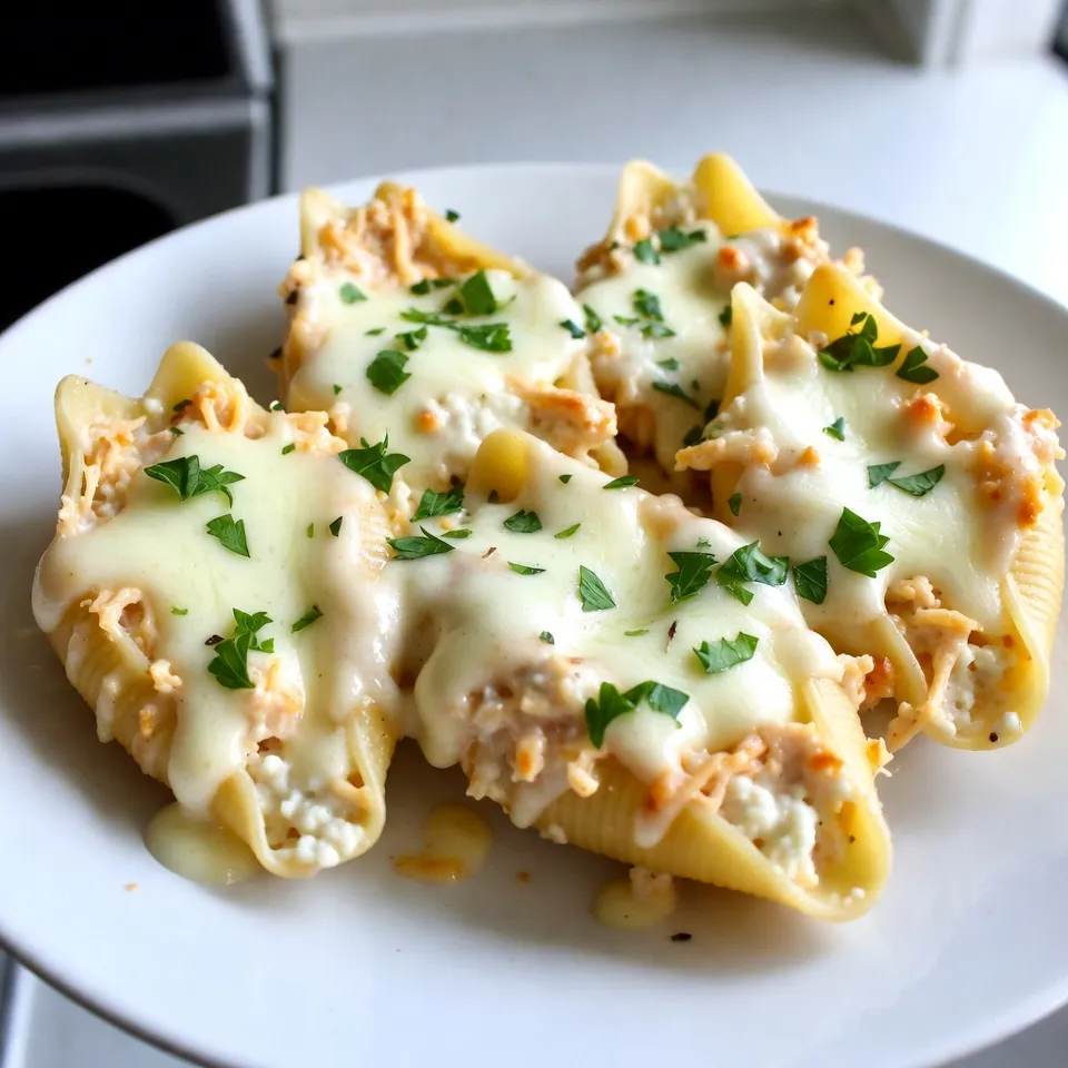 Chicken Alfredo Stuffed Shells Easy and Flavorful Recipe
