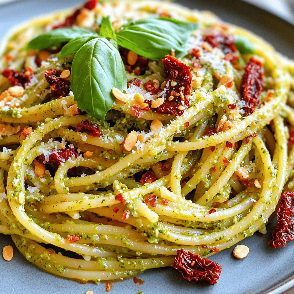 Sun Dried Tomato Pesto Pasta Flavorful and Simple Dish