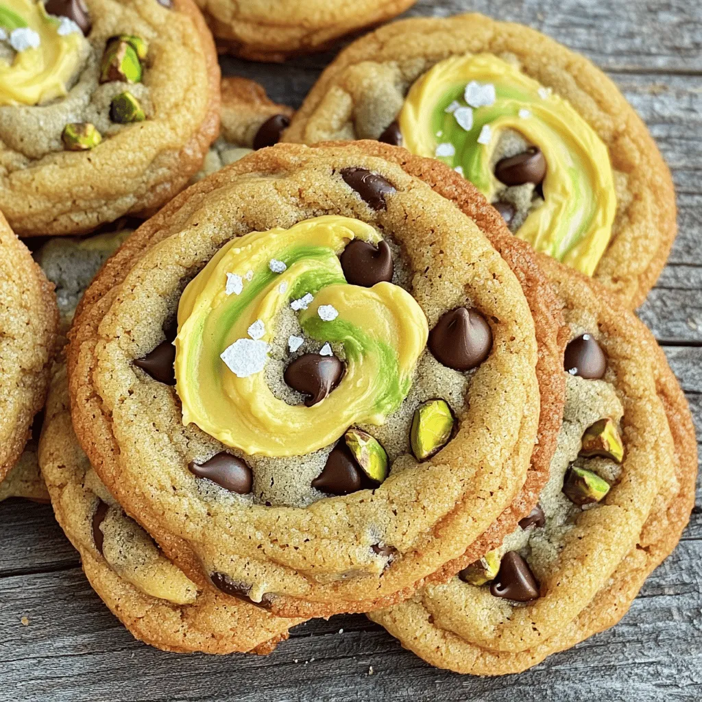 Pistachio Cream and Chocolate Chip Cookies Delight