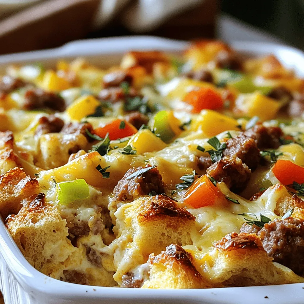 Savory Breakfast Sausage and Cheese Casserole Delight