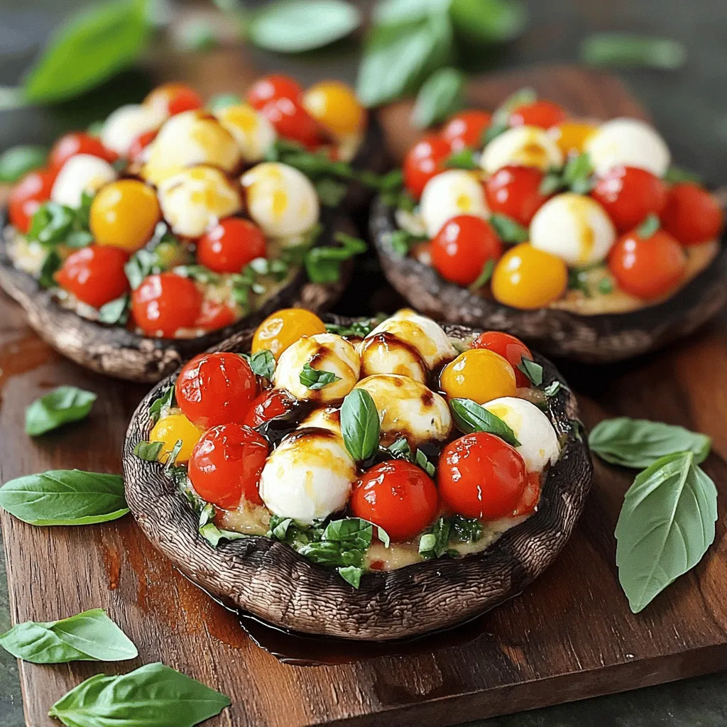 Caprese Stuffed Portobellos Savory and Simple Delight