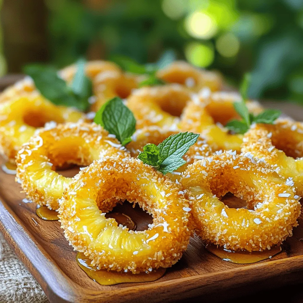 Fried Pineapple with Coconut Crust Irresistible Delight