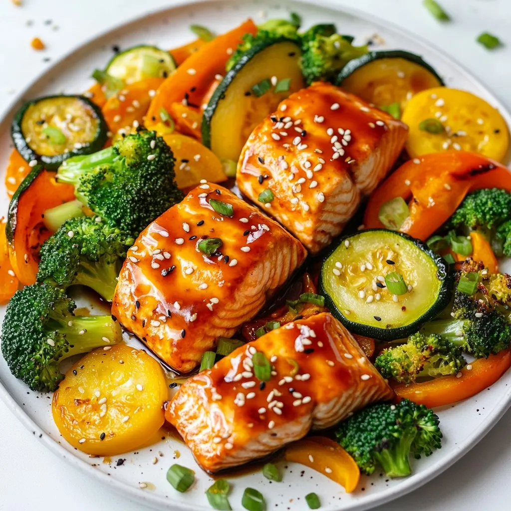 Sheet Pan Teriyaki Salmon &#038; Veggies Flavorful Meal