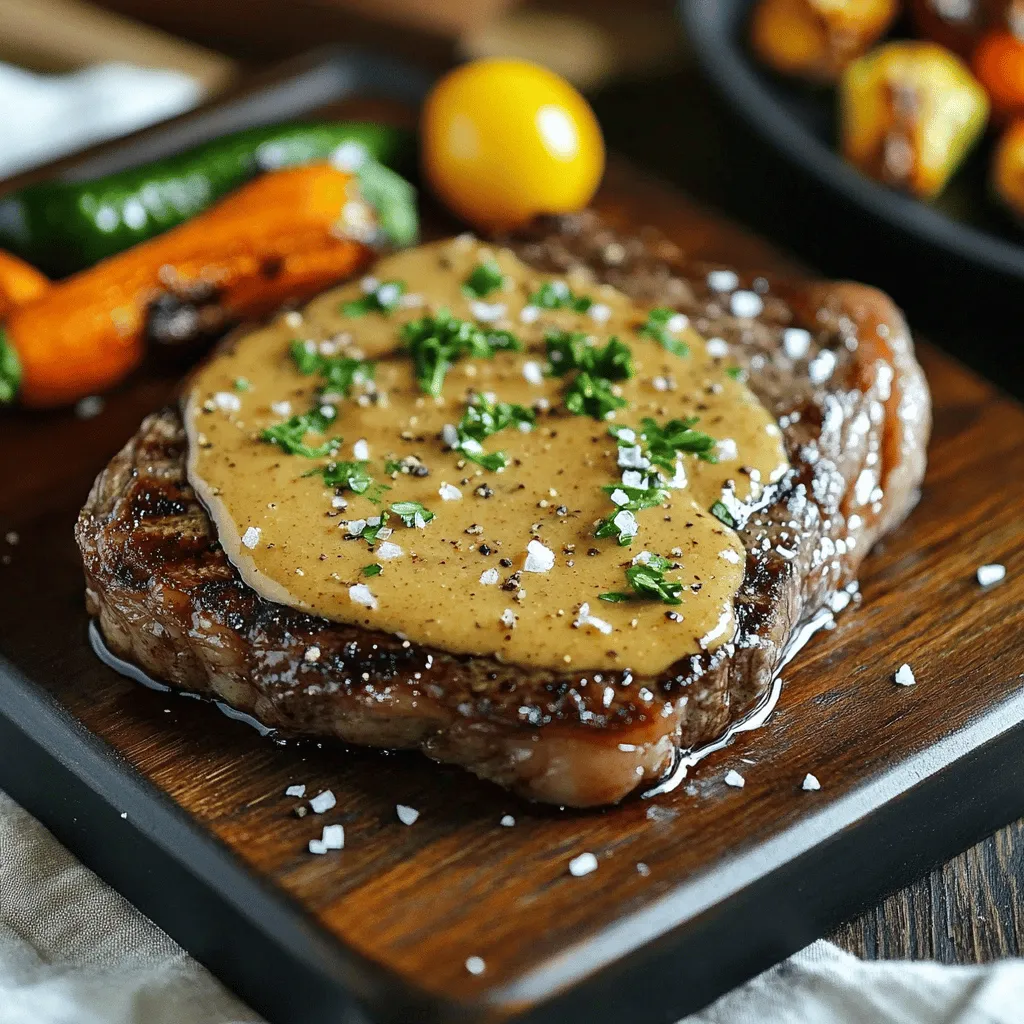 Irresistible Steak with Haunted Bourbon Garlic Sauce