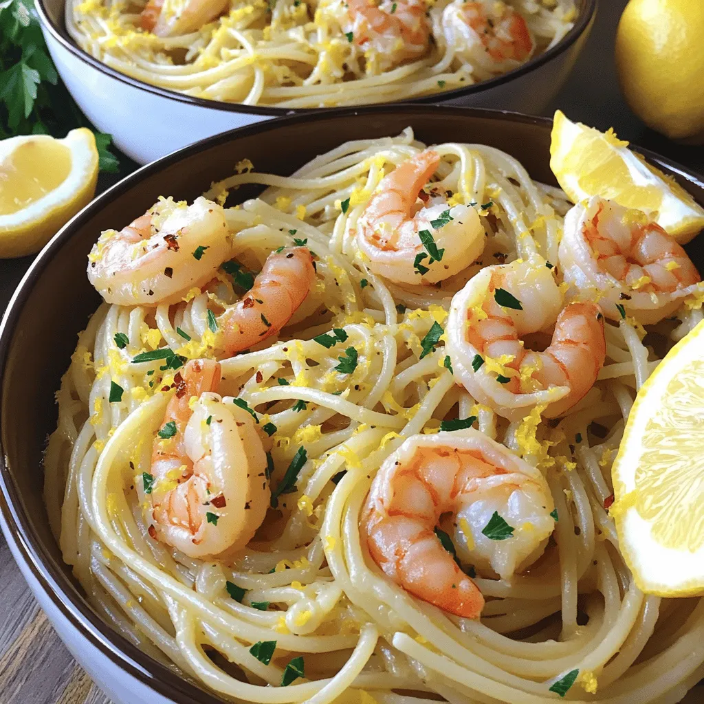 Zesty Lemon Garlic Shrimp Pasta Fresh and Easy Dish