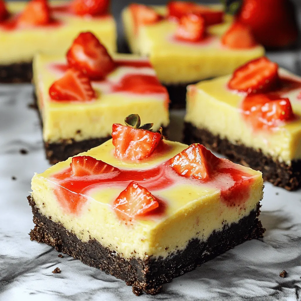 Golden Oreo Strawberry Cheesecake Bars Delightful Treat