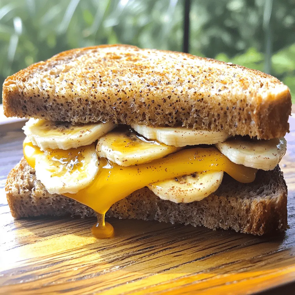 Honey Banana Grilled Cheese Sandwich Simple and Sweet