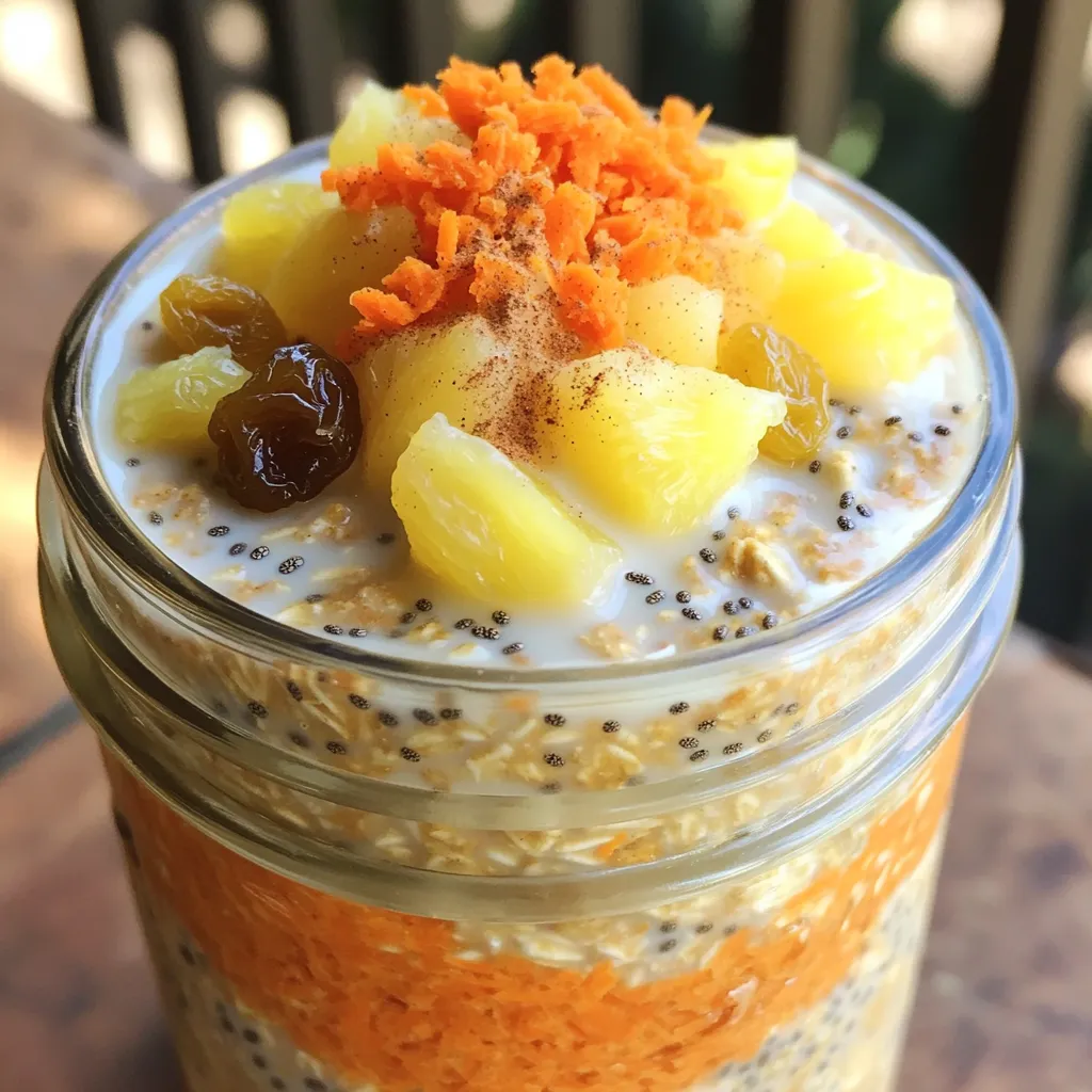 Carrot Cake Overnight Oats Simple and Tasty Dish