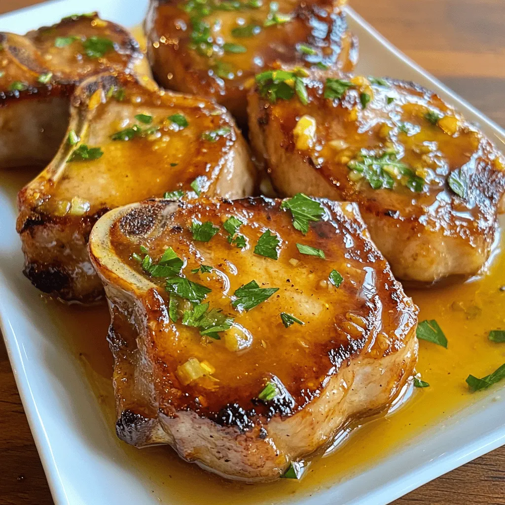 Sweet Honey Garlic Pork Chops Recipe