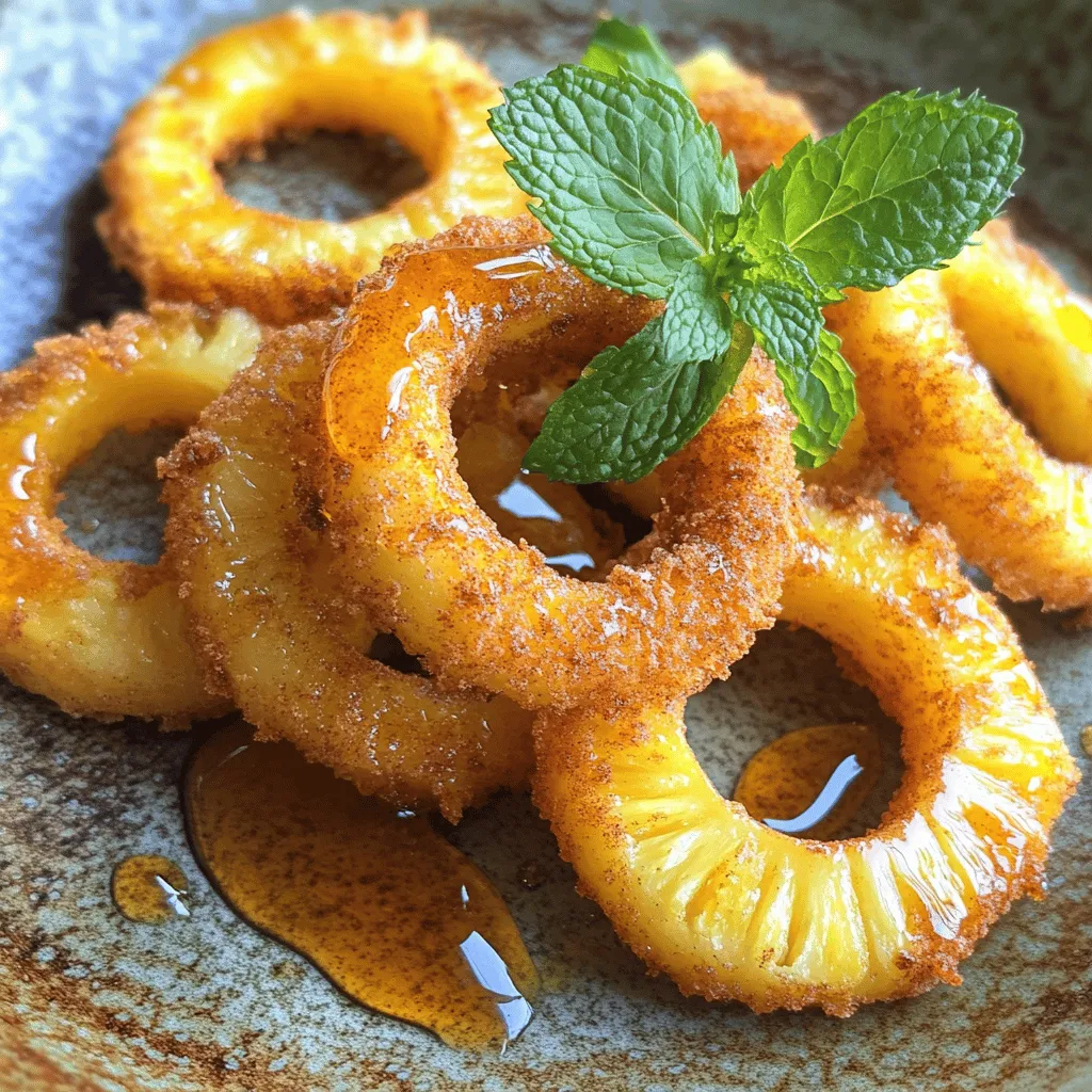 Fried Pineapple Rings Tasty Tropical Snack Recipe