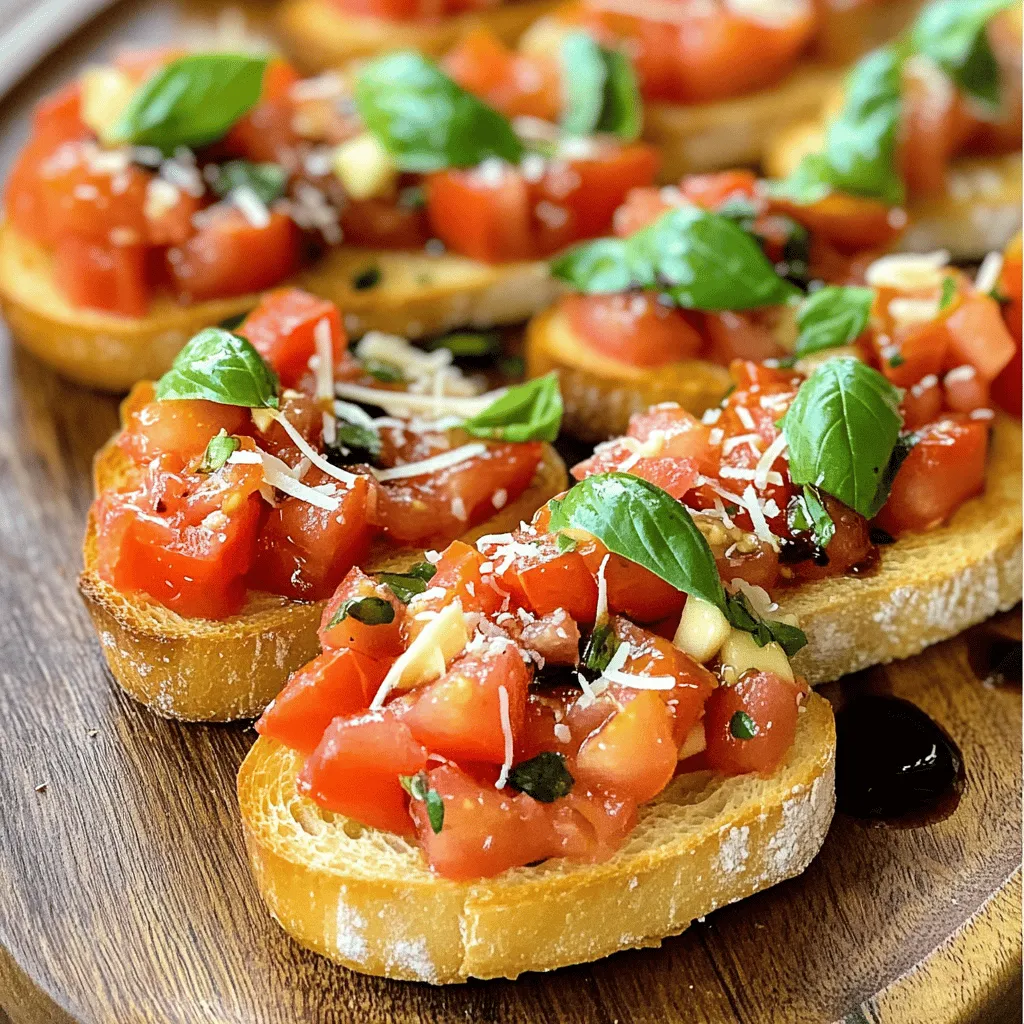 Fresh Tomato Basil Bruschetta Simple and Tasty Dish
