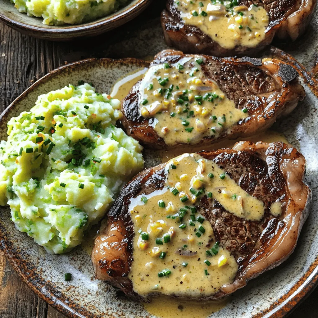 Gaelic Irish Steaks with Whiskey Cream and Colcannon is a delightful dish. Let’s break down the key ingredients.