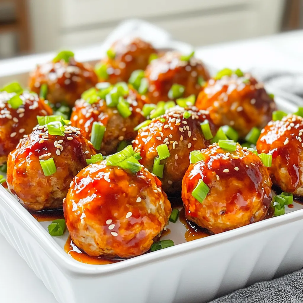 Air Fryer Sweet Chili Chicken Meatballs Tasty Recipe