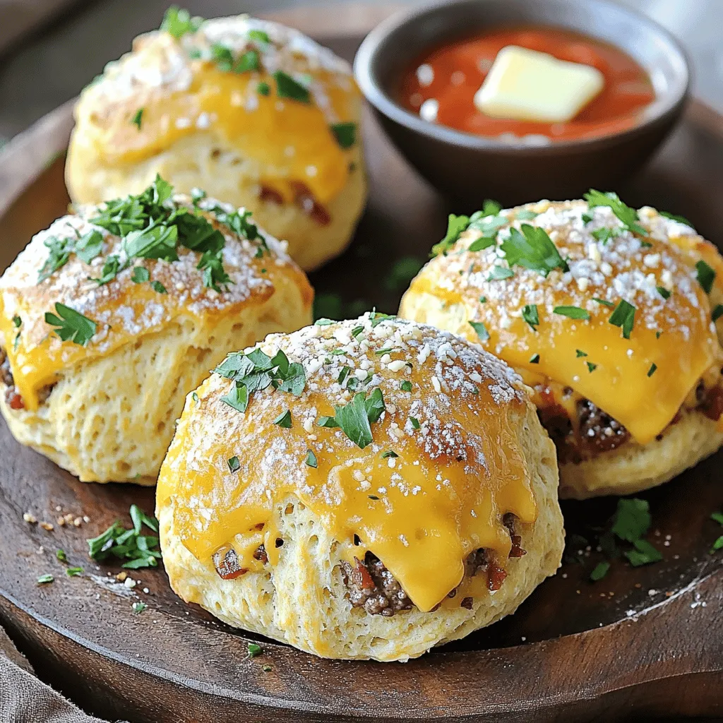 Garlic Parmesan Bacon Cheeseburger Bombs Flavor Boost