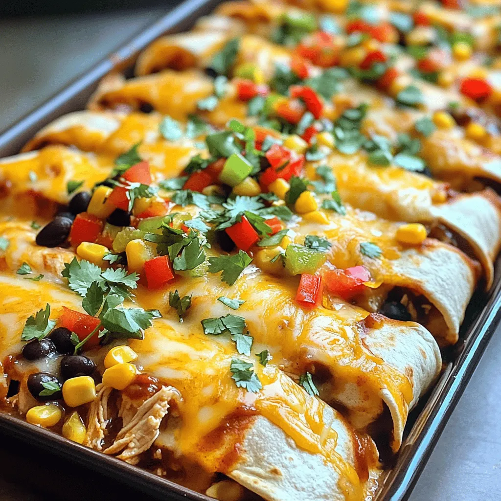 Easy Chicken Enchiladas Quick and Flavorful Recipe