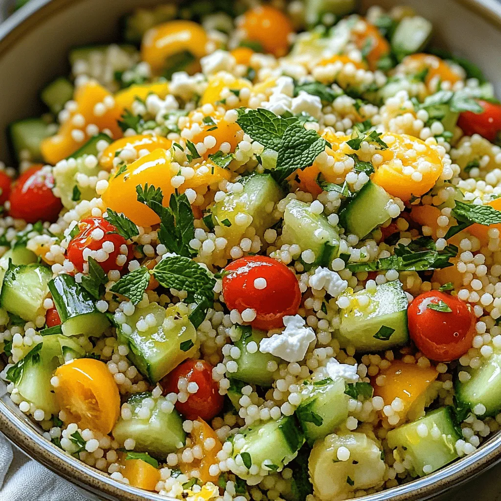 Lemon Herb Couscous Salad Fresh and Flavorful Mix