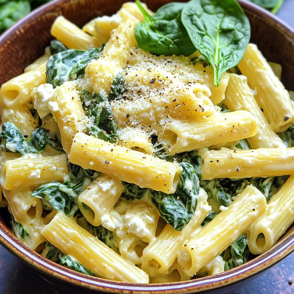 Creamy Spinach Ricotta Pasta One Pot Delight