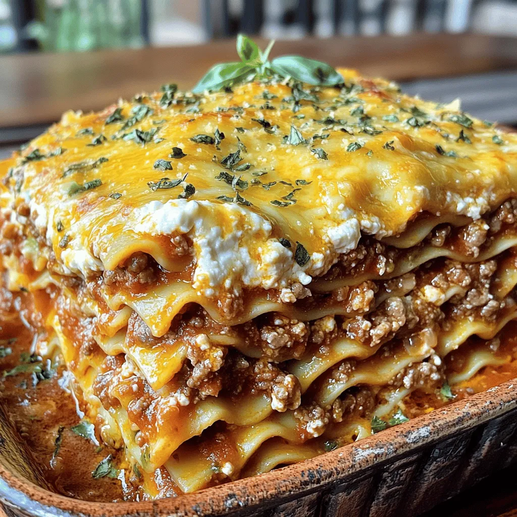 Homemade Classic Lasagna Flavorful Comfort Dish