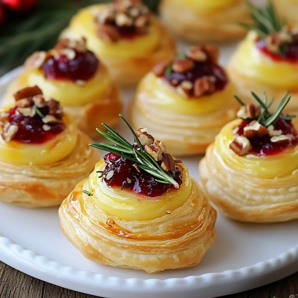 Fifteen Minute Cranberry Brie Bites Tasty Appetizer