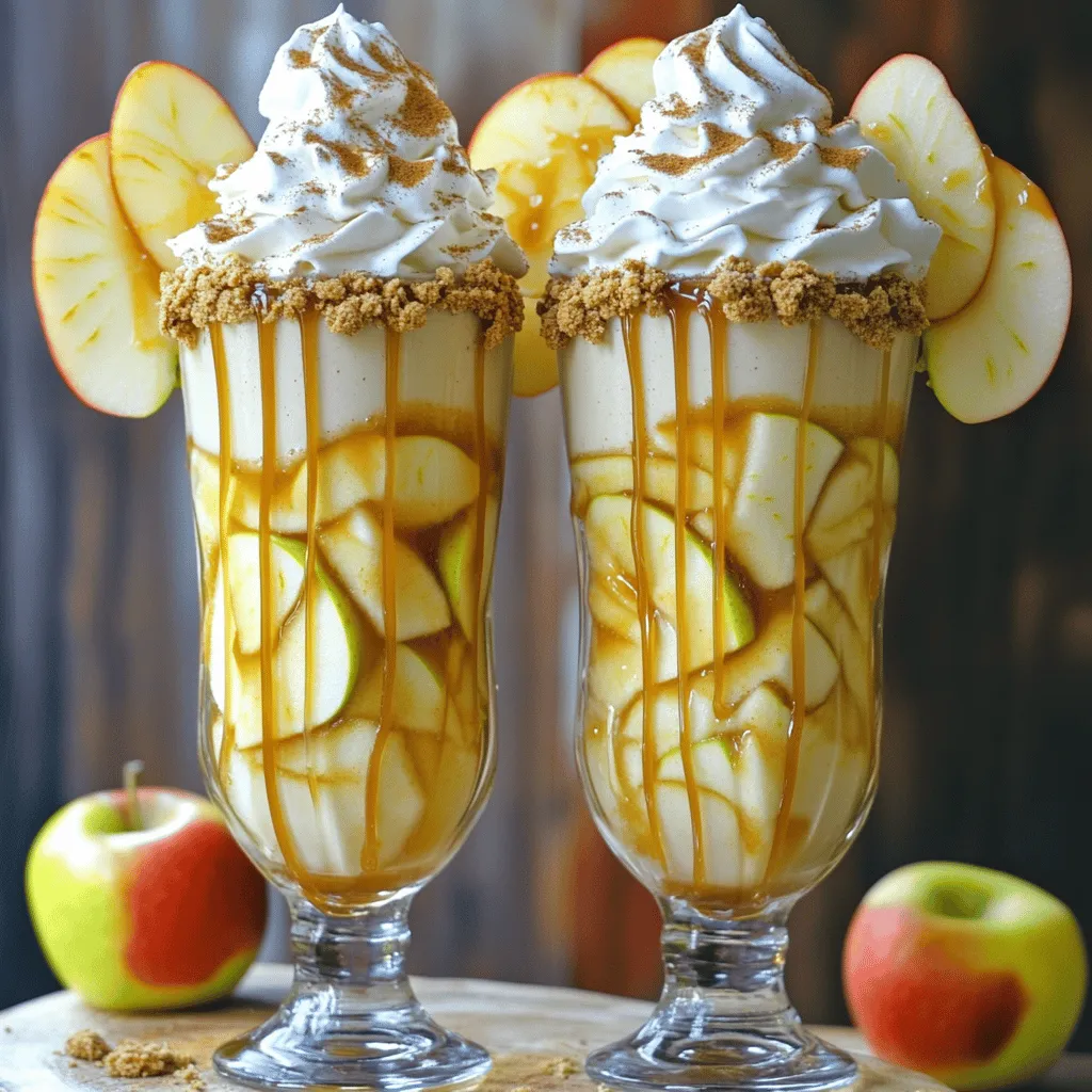 To create a delicious caramel apple pie milkshake, you need a few key ingredients. First, vanilla ice cream is a must. It gives your shake that creamy base. Next, whole milk adds the right smoothness.