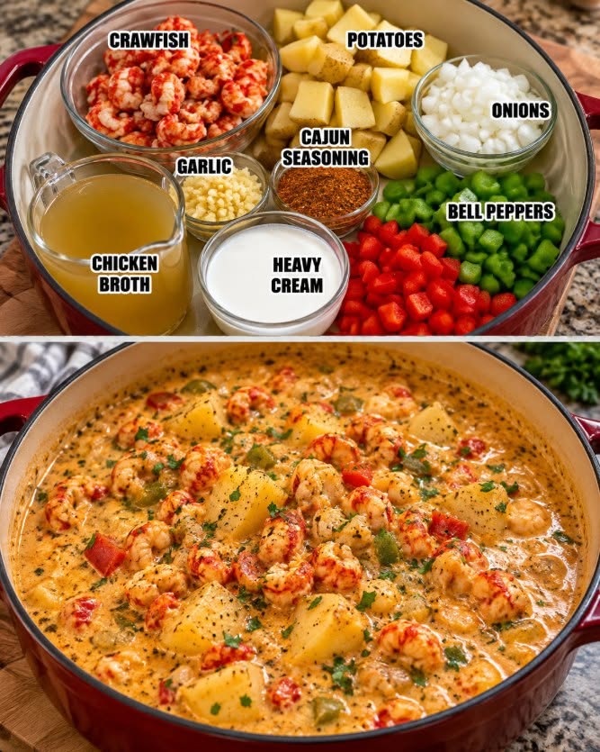 The Best Creamy Cajun Crawfish Potato Soup Recipe