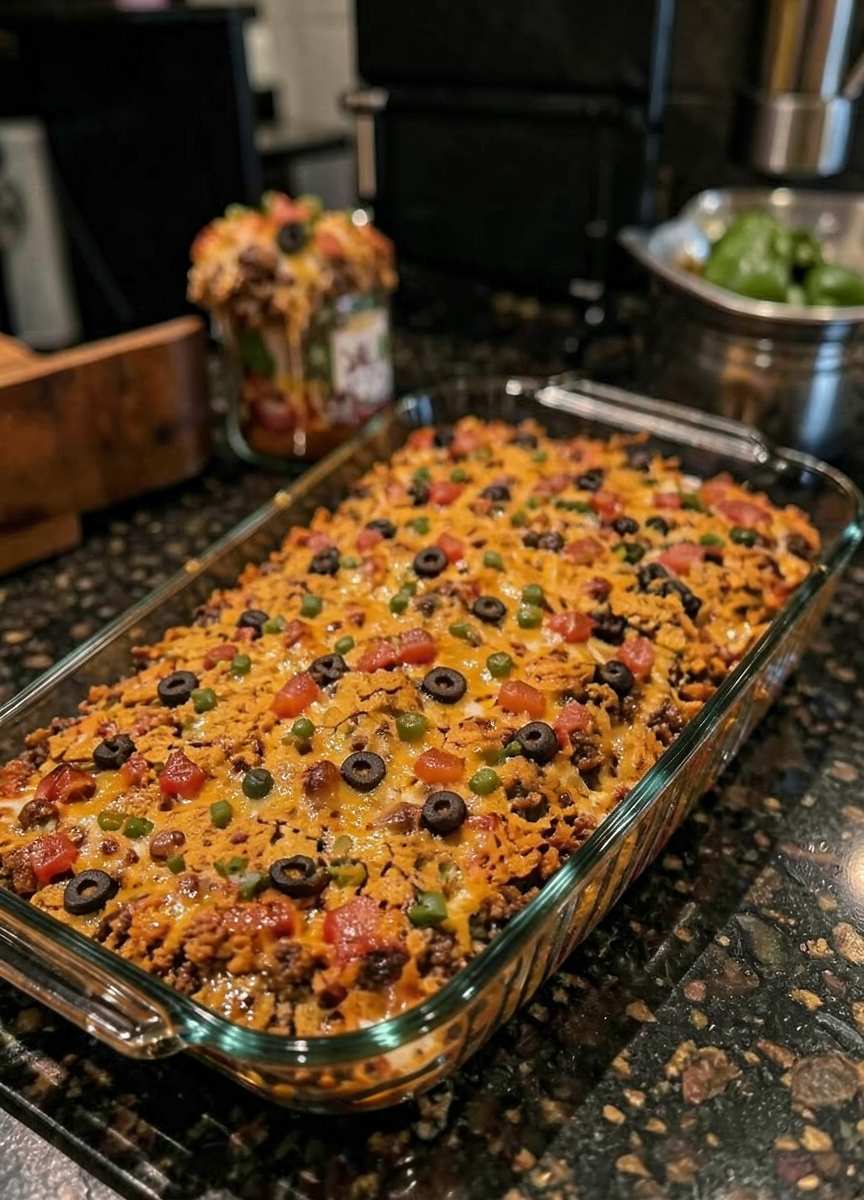 Easy Loaded Doritos Taco Casserole You'll Love