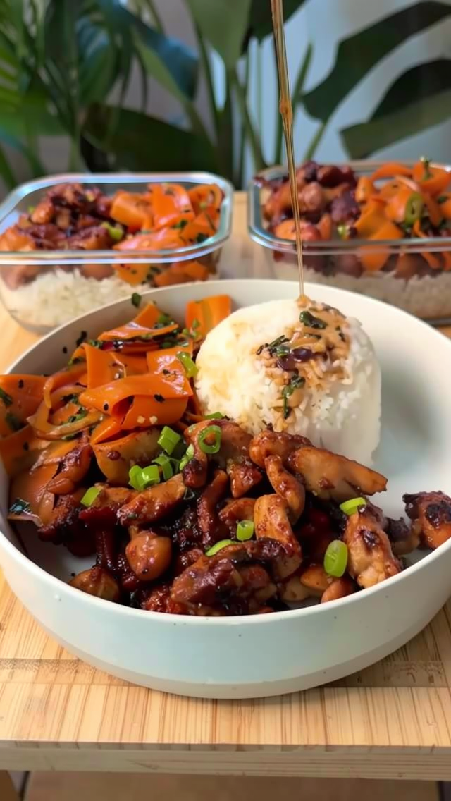Easy Lemongrass Chicken with Shredded Carrot Salad Recipe