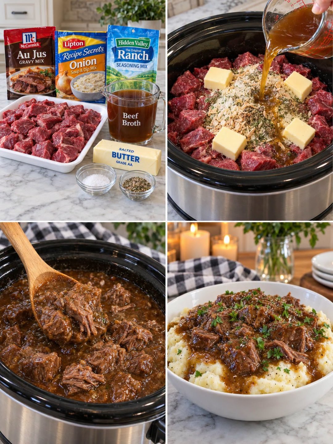 Easy Slow Cooker Mississippi Pot Roast Beef Bites Recipe