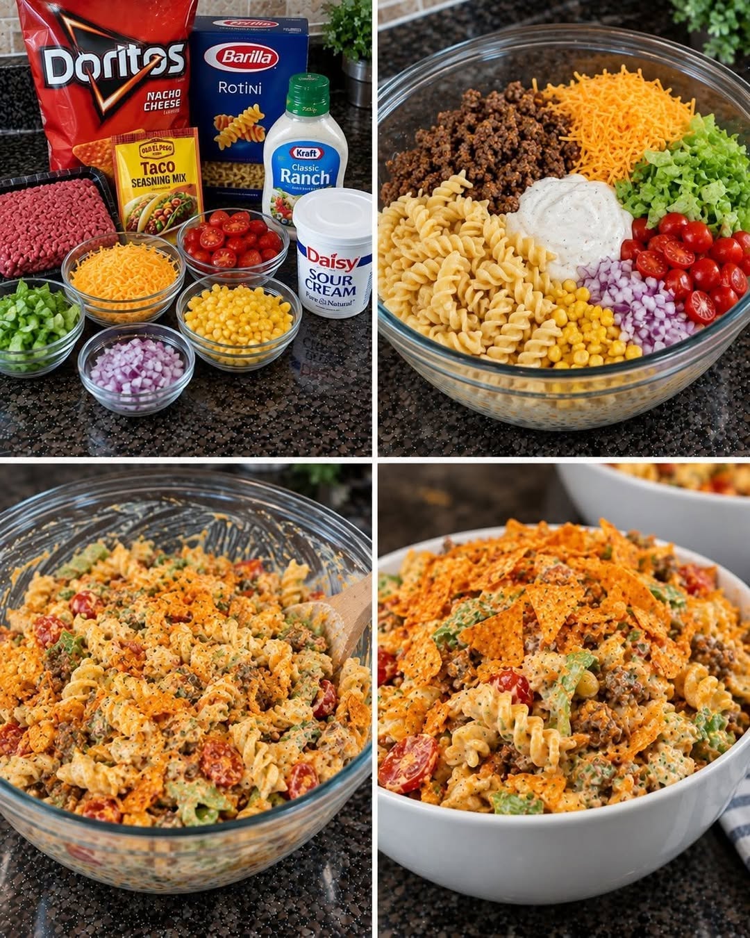 Easy Dorito Taco Pasta Salad Recipe for a Fun Dinner