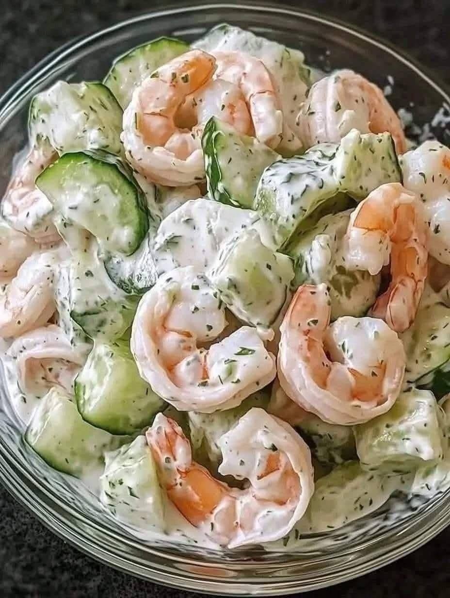 Creamy Cucumber Shrimp Salad: Refreshing & Easy Dinner Delight