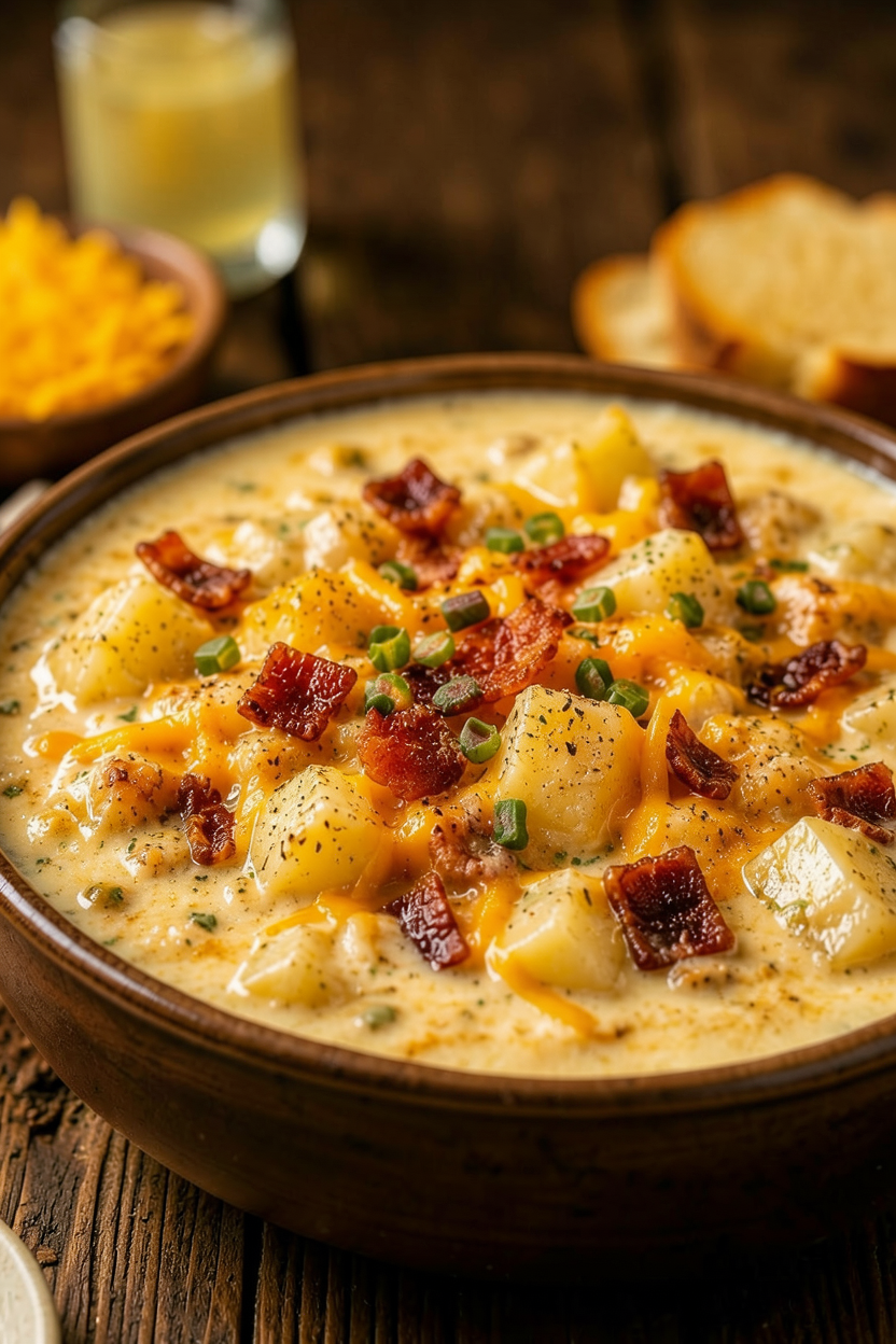 The Best Easy Crock Pot Crack Potato Soup Recipe