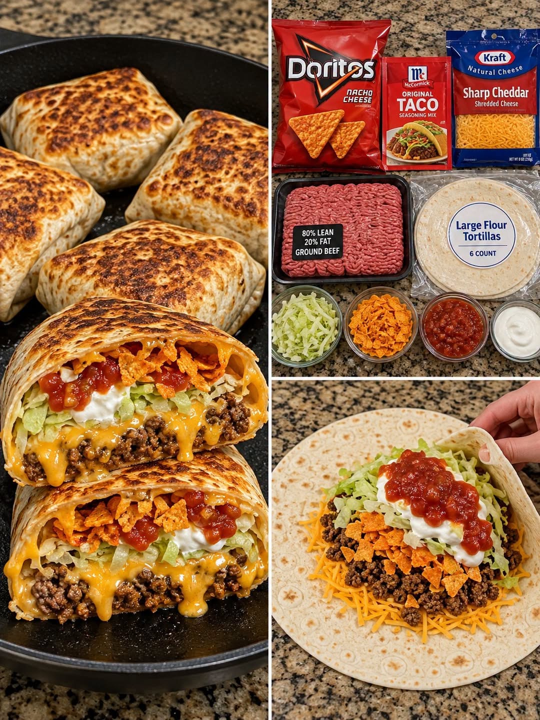 The Best Crunchy Doritos Beef Crunchwraps Recipe Ever