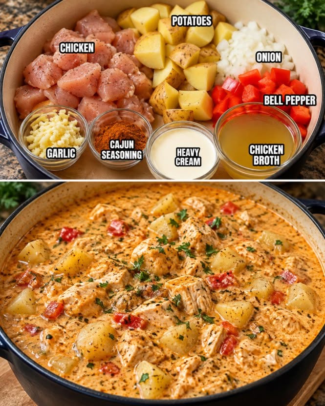 Creamy Cajun Chicken & Potato Soup: Hearty Comfort Food