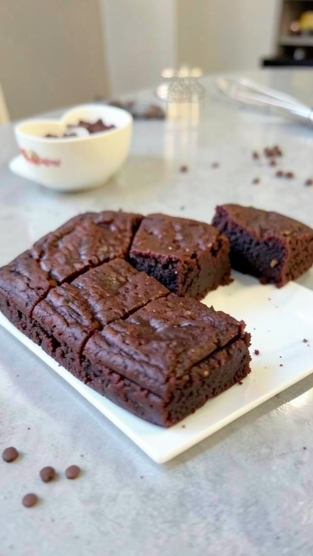 Easy Chocolate Brownies With A Hint Of Peanut Butter
