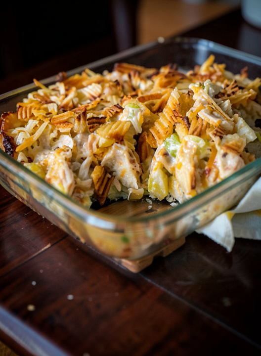 Easy Potato Chip Chicken Casserole for Dinner Delight
